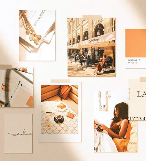 Moodboard de branding e identidade visual para empresa premium - Cyber Master Studio Portugal