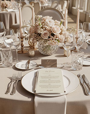estacionario de casamento menu ementa majesty
