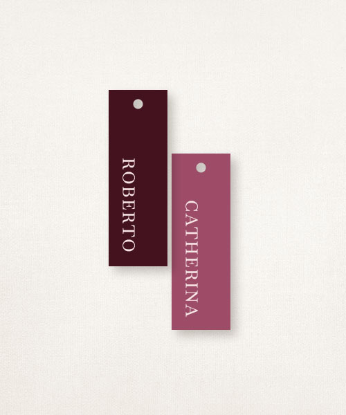 Estacionário de casamentos semi-custom card name Lovely