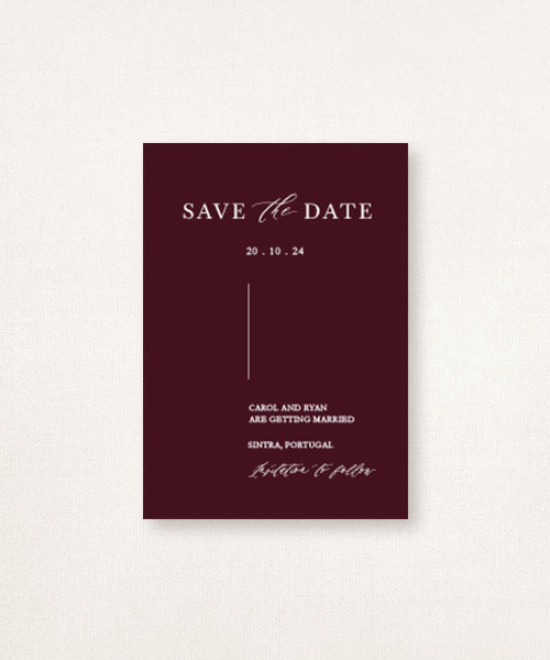 Estacionário de casamentos semi-custom save the date Lovely