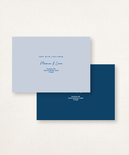 Estacionário de casamentos semi-custom envelopes Splendor