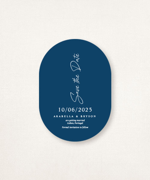 Estacionário de casamentos semi-custom save the date Splendor