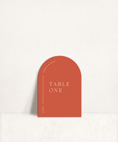 Estacionário de casamentos table number