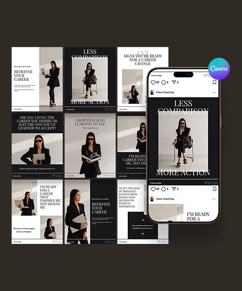 Template de social media para empresas