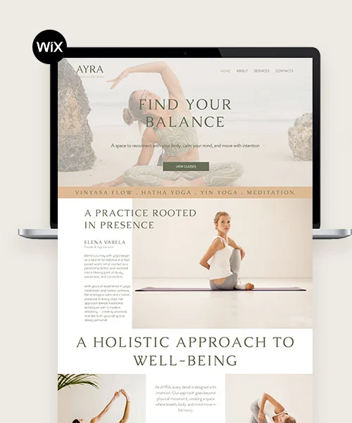 Template Wix para empresas e negócios