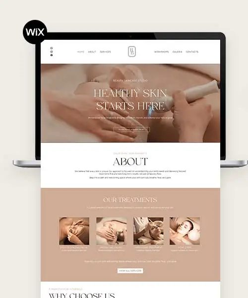 Template Wix para empresas e negócios