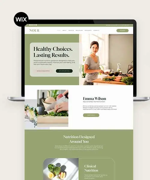 Template Wix para empresas e negócios
