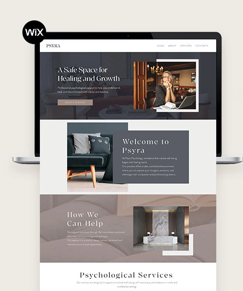 Design de website Wix responsivo