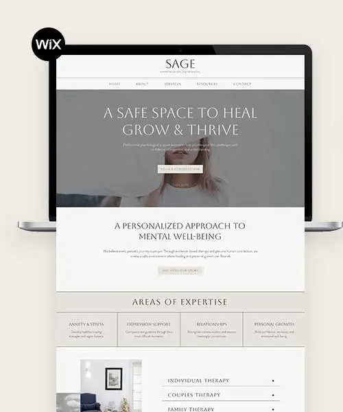 Template Wix para empresas e negócios